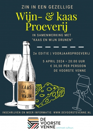 Wijn en kaas proeverij 2e editie